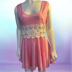 Sugar Thrillz Pink Daisy Mini Dress